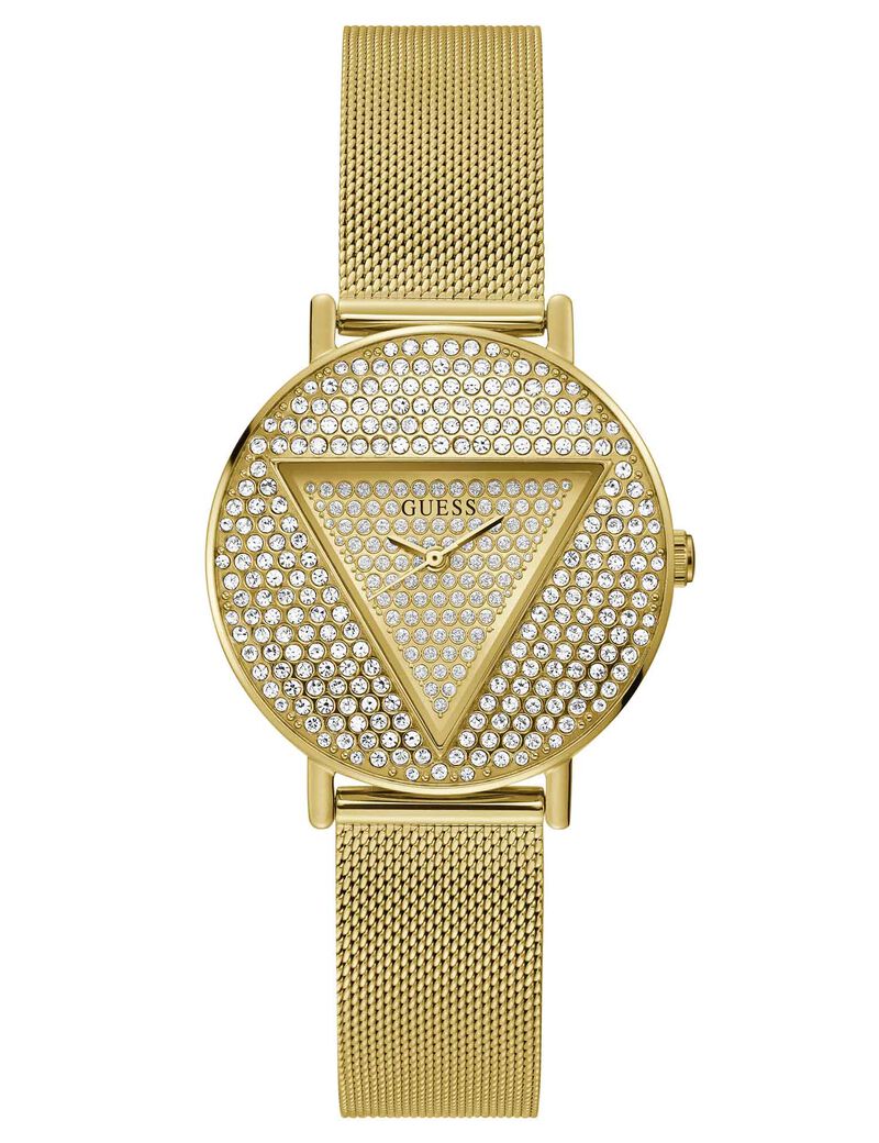 Gold-tone Mesh Analog Watch