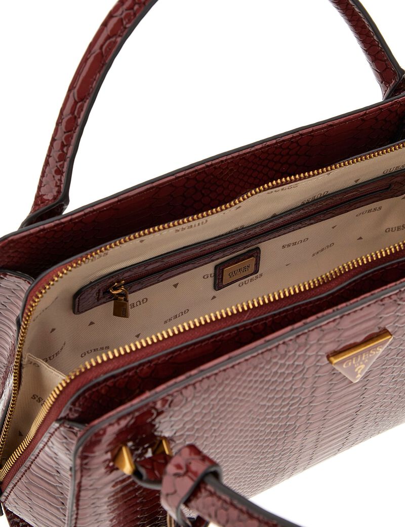 Annita python-print handbag