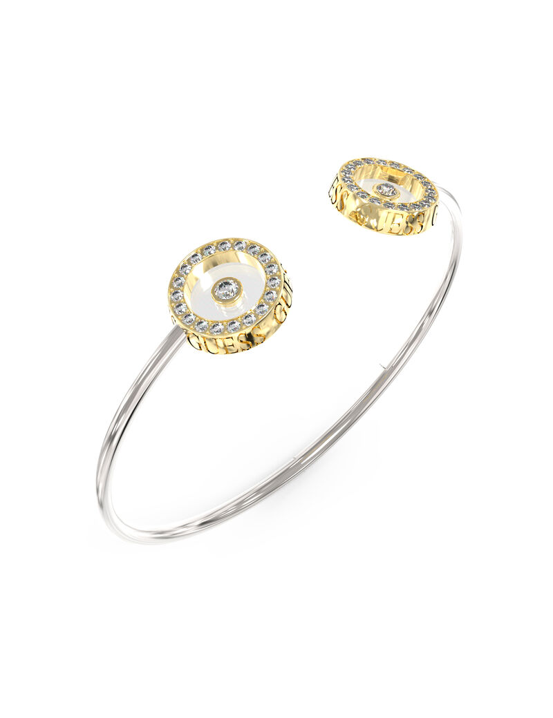 Pave Circle Flexi Bangle