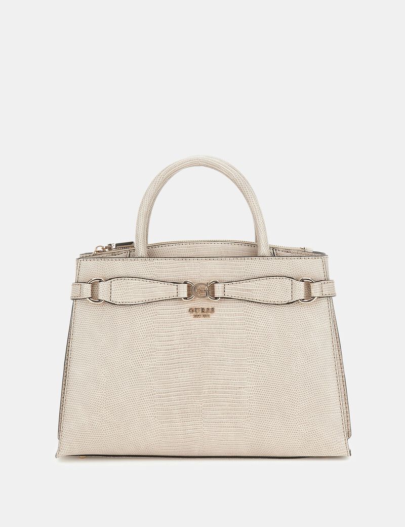 Arlena python-print handbag