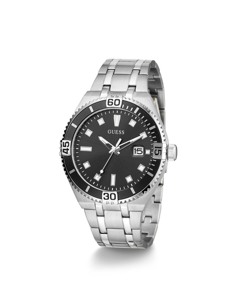 Black And Silver Sport Watch