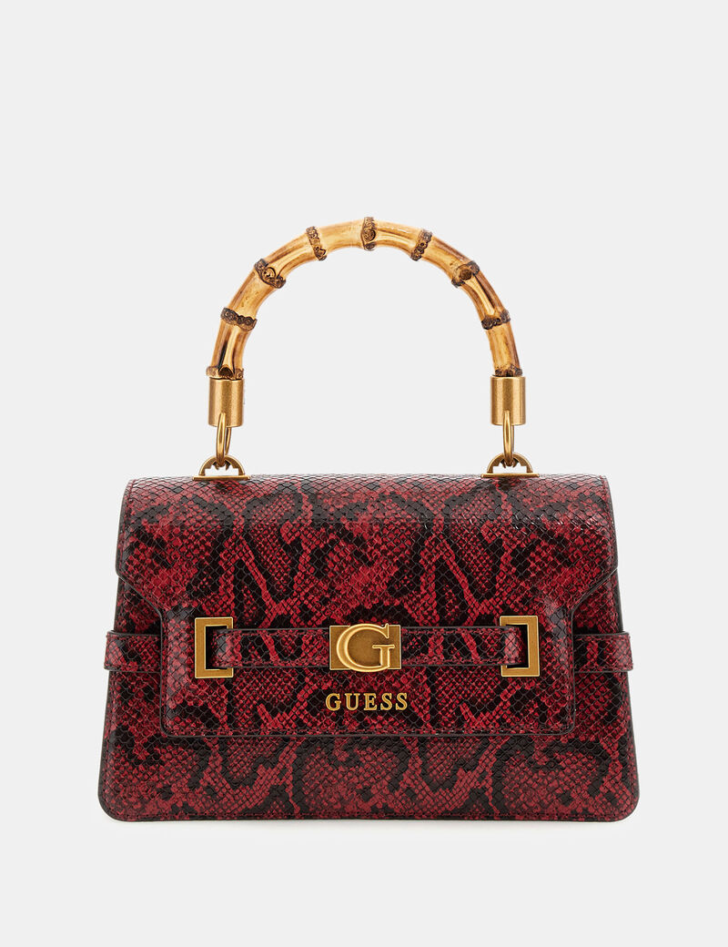 Sibel python-print mini handbag