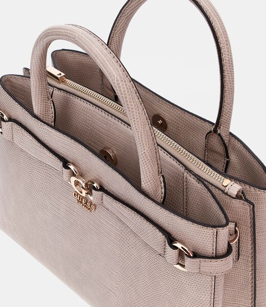 Arlena python-print handbag