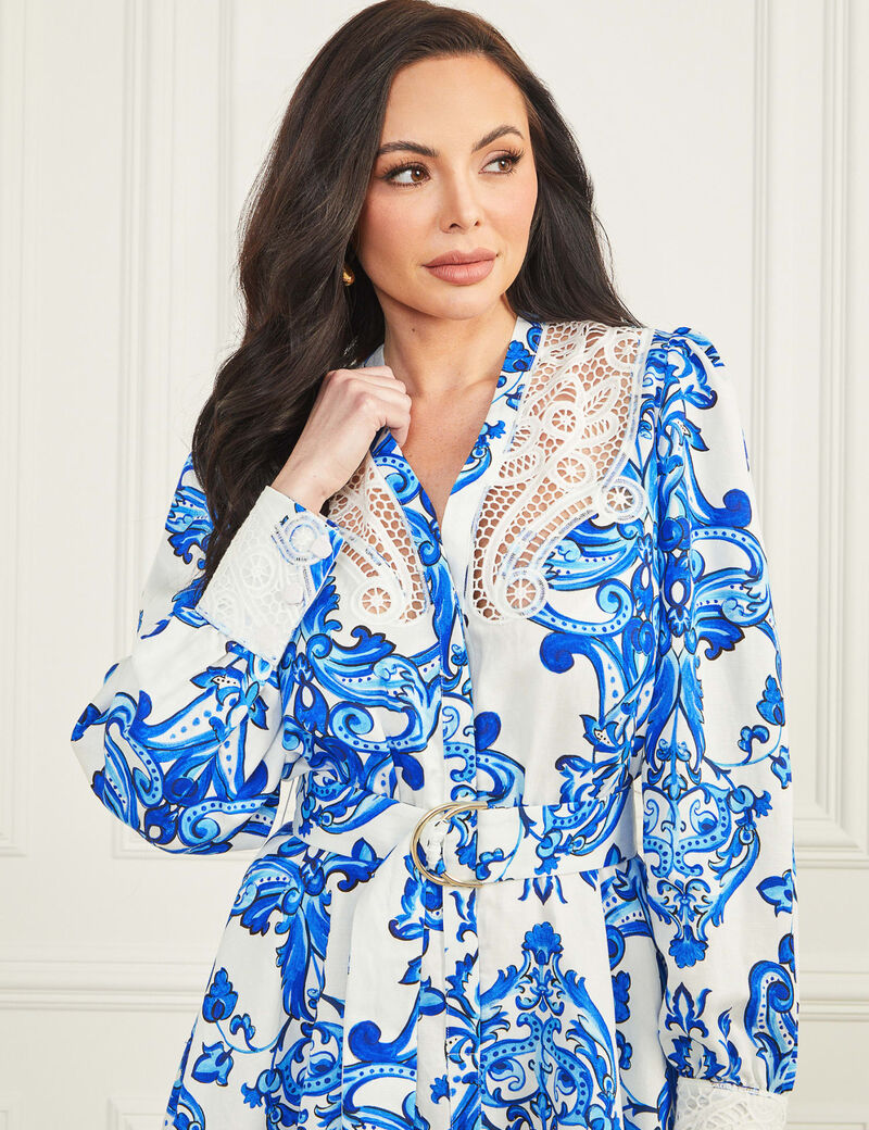 Marciano all over print mini dress