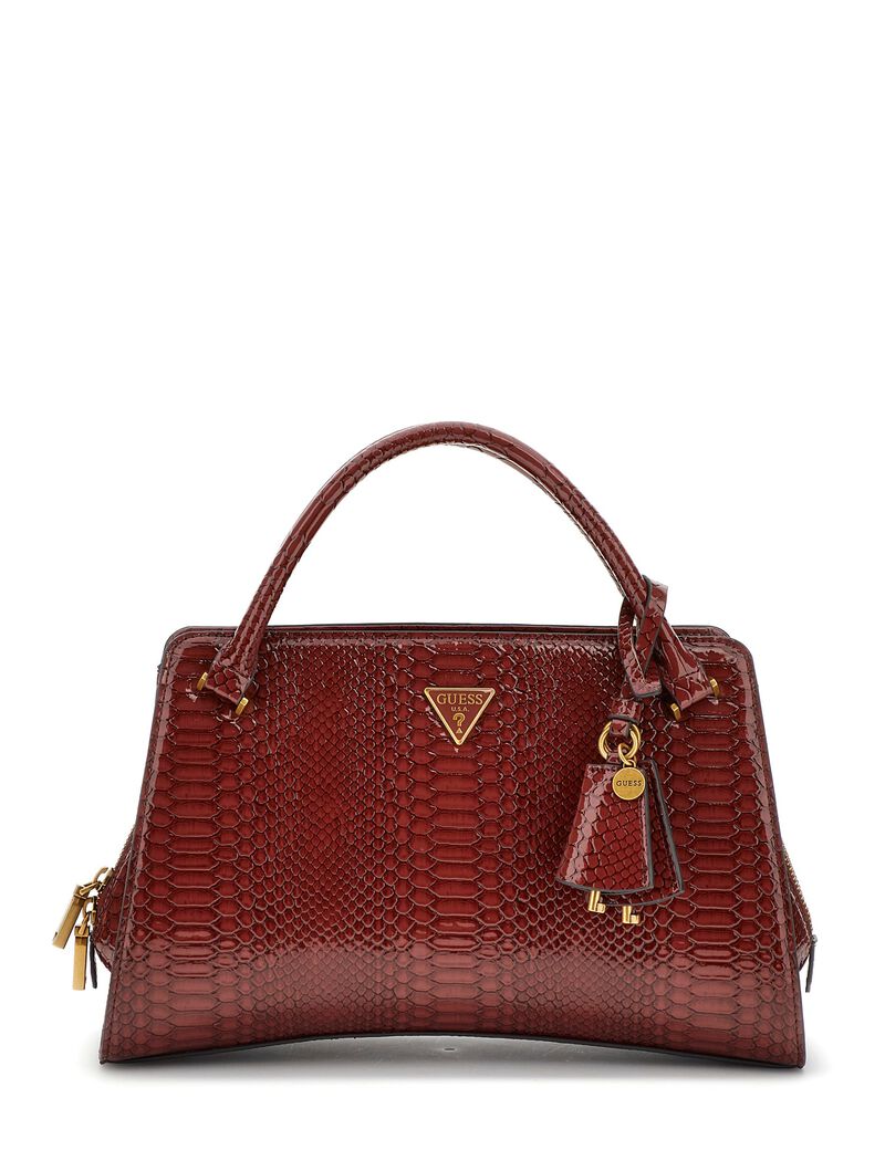 Annita python-print handbag