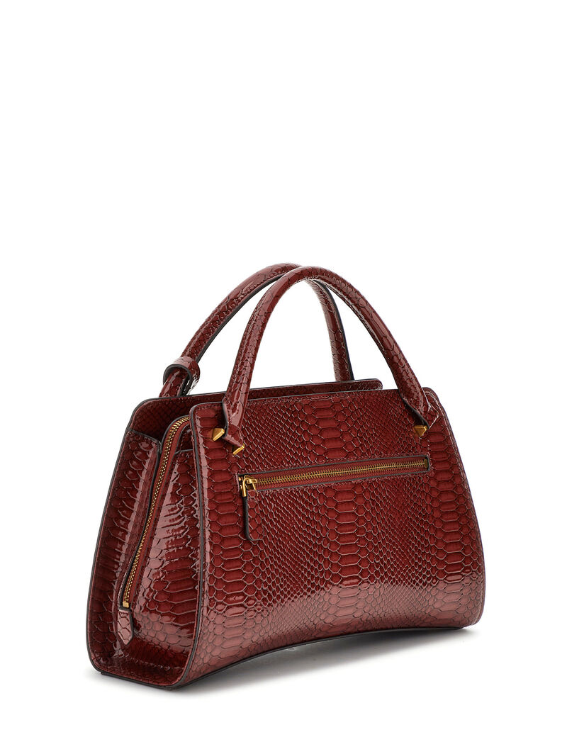 Annita python-print handbag