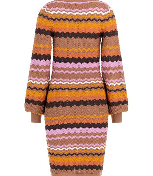 Striped midi sweater dress