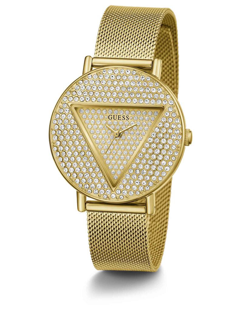 Gold-tone Mesh Analog Watch